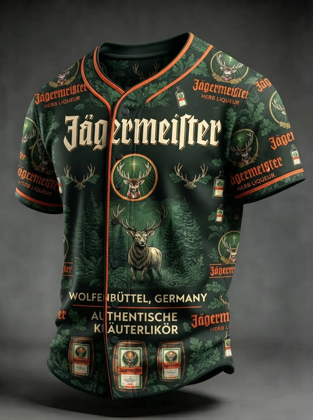 Men's Beer Print Short-Sleeve Shirt