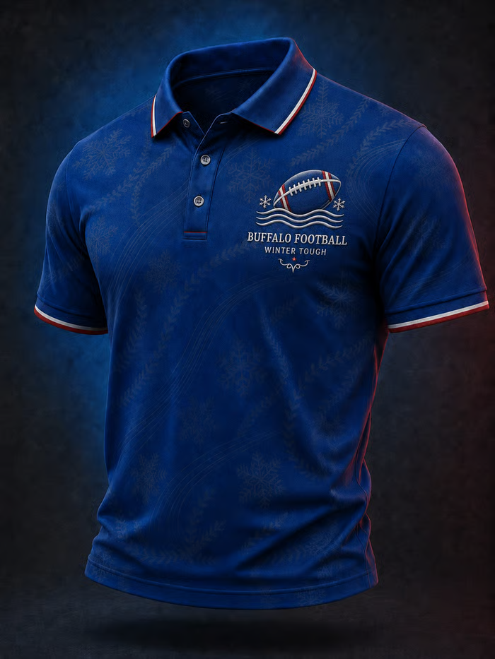 Men's Football Short-Sleeve Polo Shirt