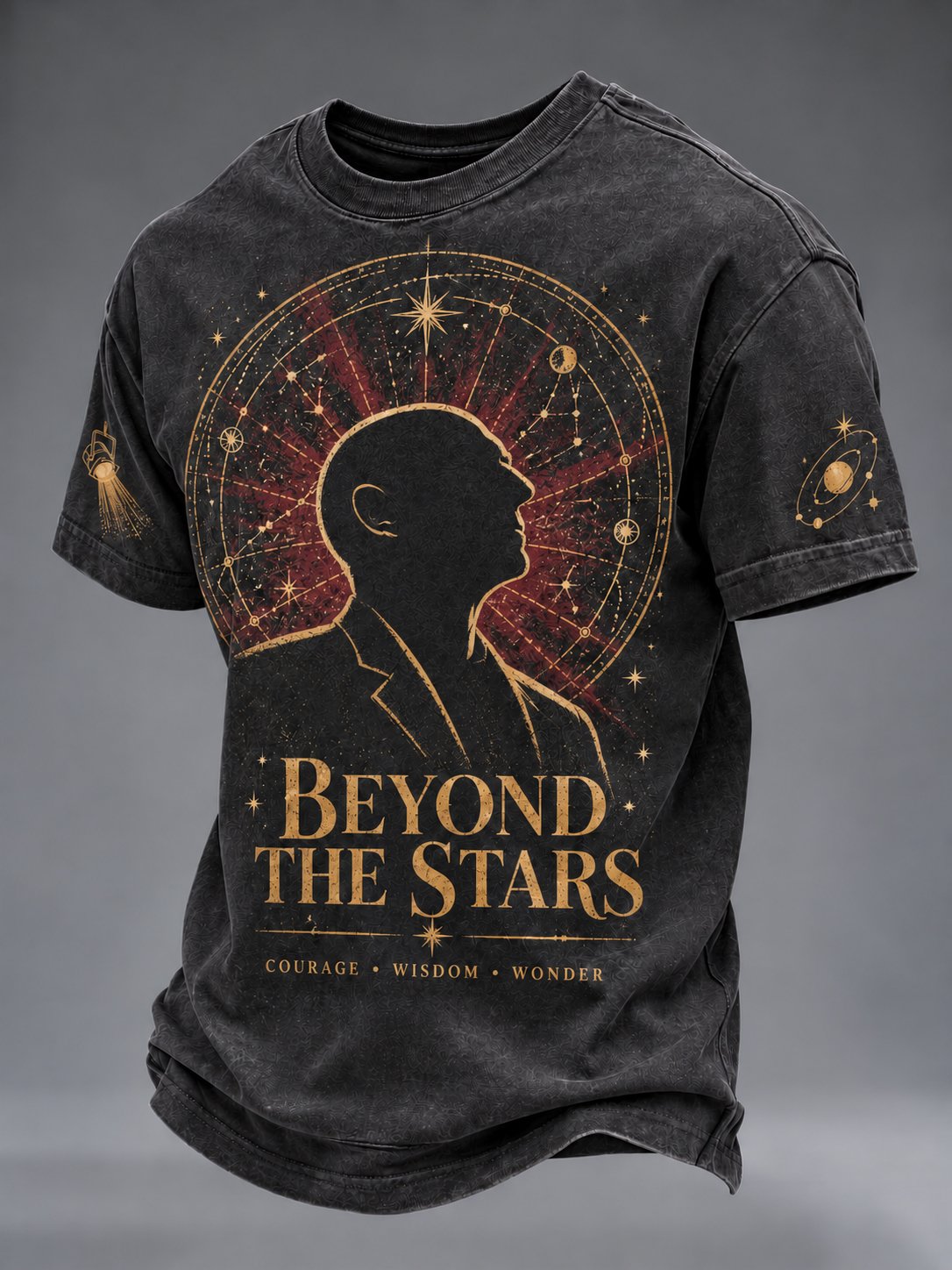 Men’s Casual T-Shirt with Artistic Graphic Print