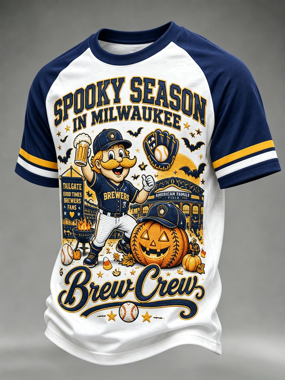 Men's Baseball Lovers Printed Casual Tops