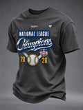 Men's Baseball Print T-shirt