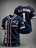 Men's Football Print Jersey