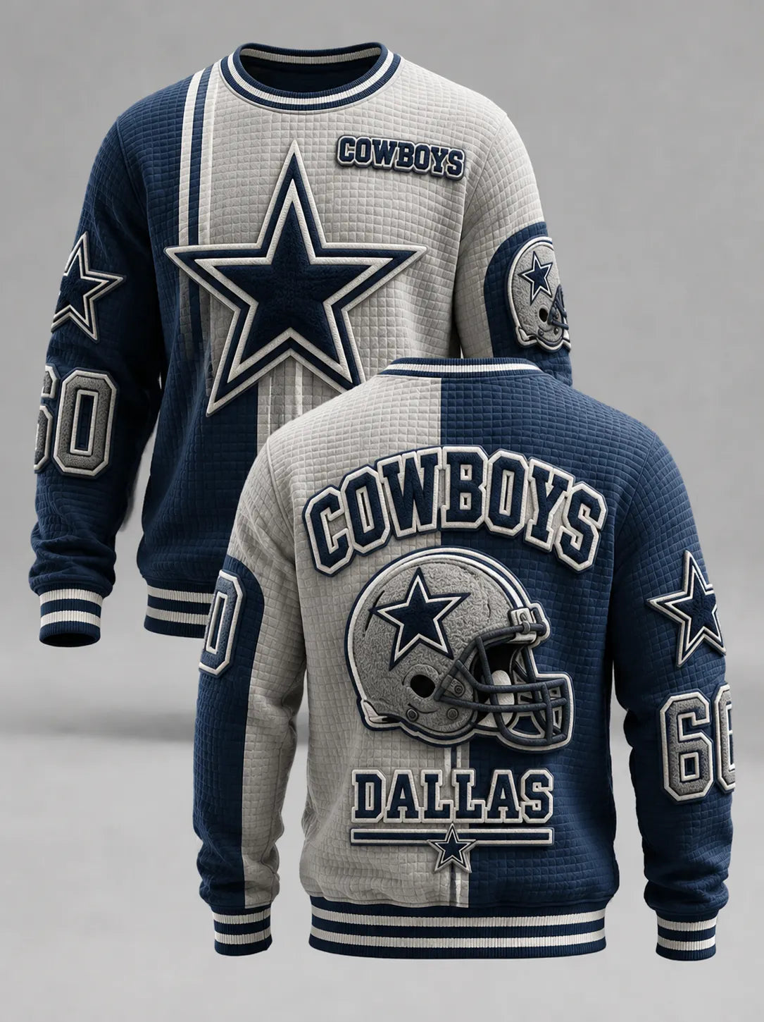 Unisex Streetwear Style Football Print Sweatshirt
