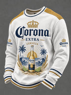 Men's Casual Beer Print Sweatershirts