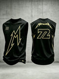 Men's Music Tour Print Casual Vest