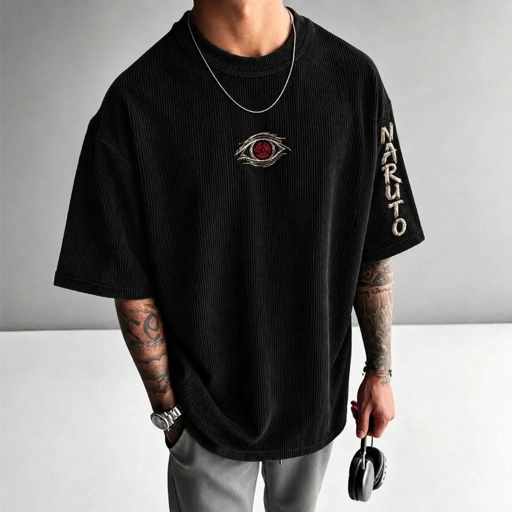 Unisex Anime-Style Retro Oversized T-Shirt