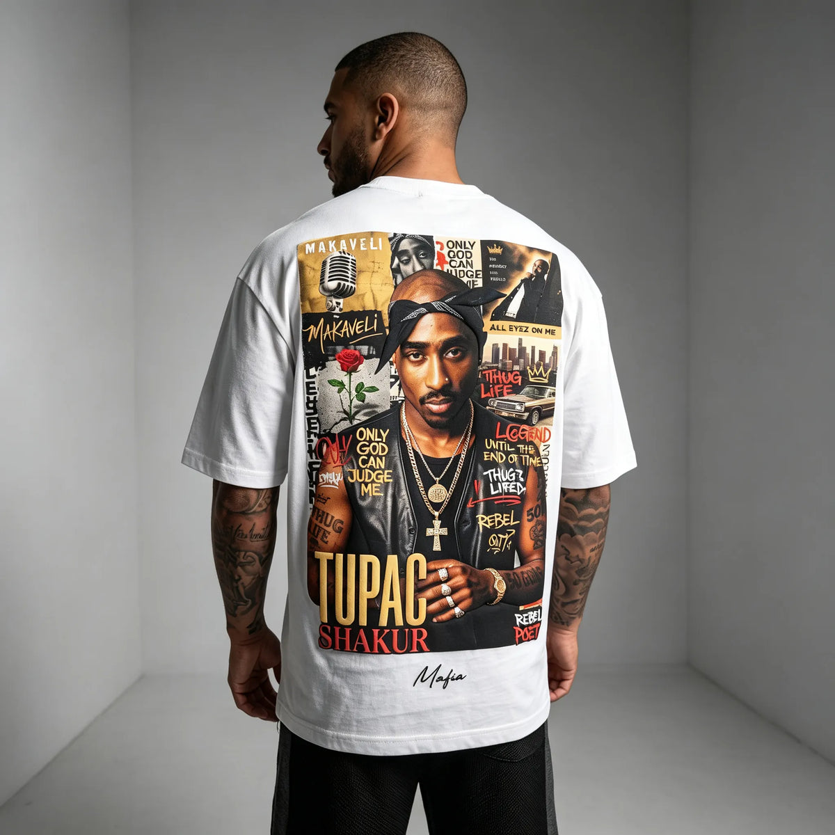 Unisex West Coast Legend Print Short-Sleeve T-Shirt