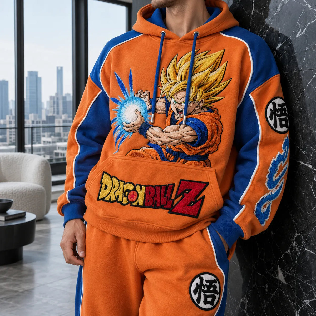 Unisex Oversized Casual Anime-print Hoodie