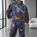 Unisex Oversized Casual Anime-print Hoodie