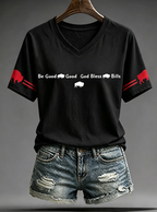 Women's Football Lover Bulls BUF Art Printed T-shirt