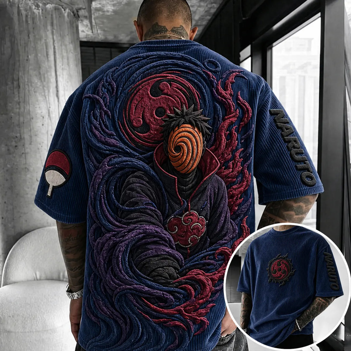 Unisex Anime-Style Retro Oversized T-Shirt