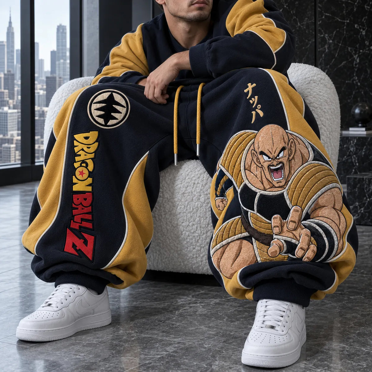 Unisex Loose-fit Casual Lantern-style Sweatpants