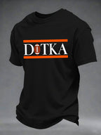 Men's Retro Print Short-Sleeve T-Shirt