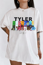 Tyler cartoon print round neck ladies T-shirt
