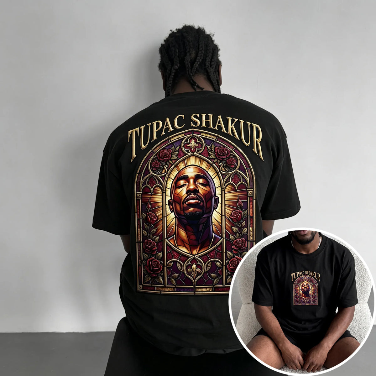 Unisex West Coast Legend Print Short-Sleeve T-Shirt
