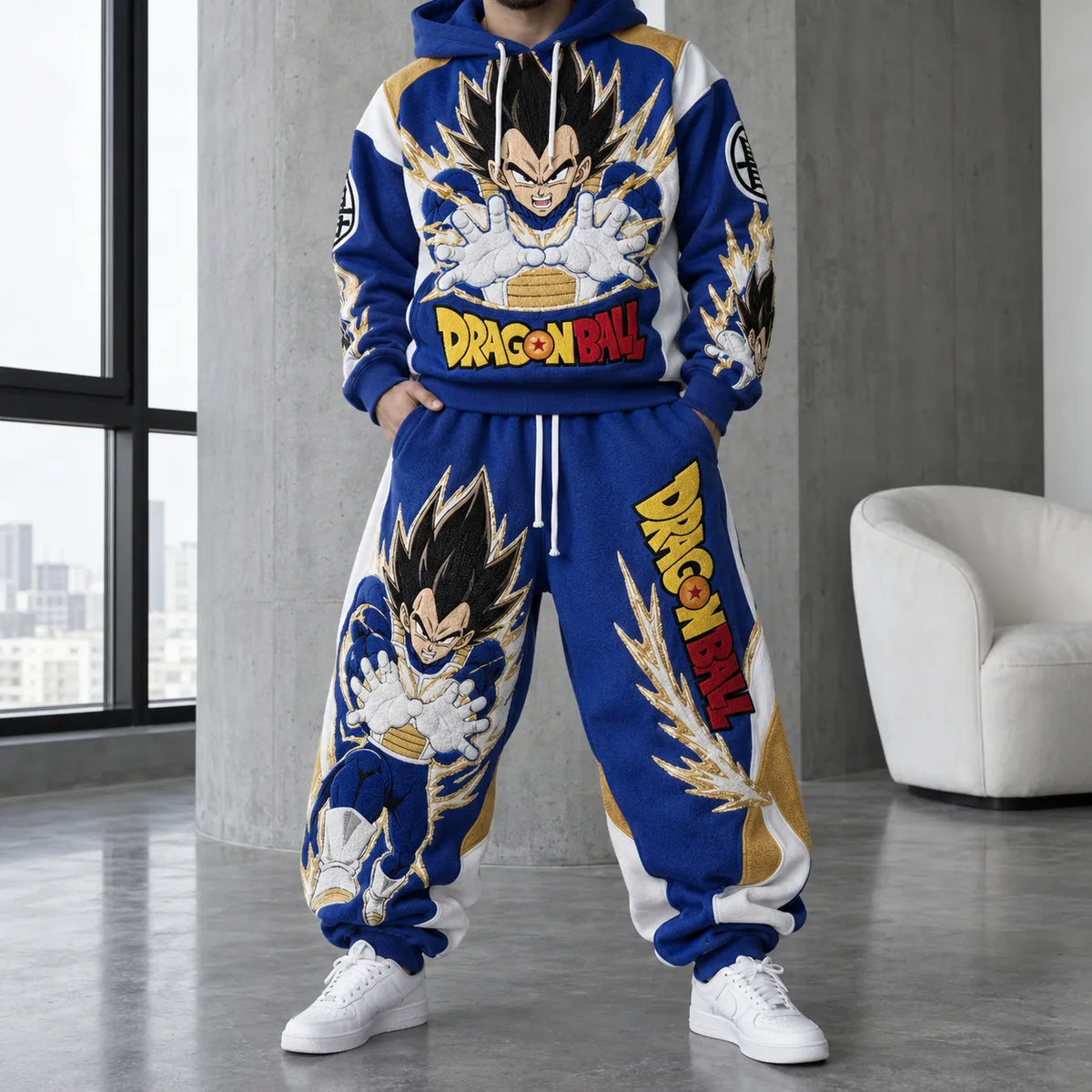 Unisex Oversized Casual Anime-print Hoodie