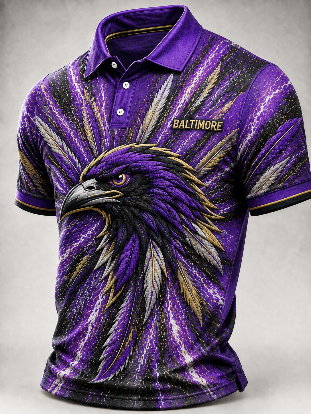 Men's Casual Classic Football Club Graphic Polo Top