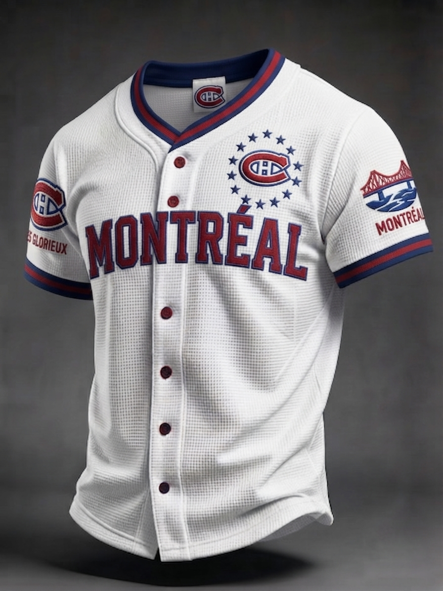 Men's Ice Hockey Fan Print Sports Jersey