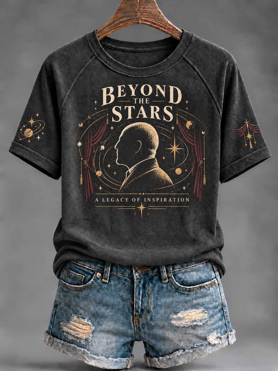 Women’s Artistic Casual Printed Crew-Neck T-Shirt