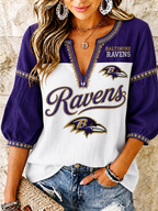 Women's Football Fan V-Neck
