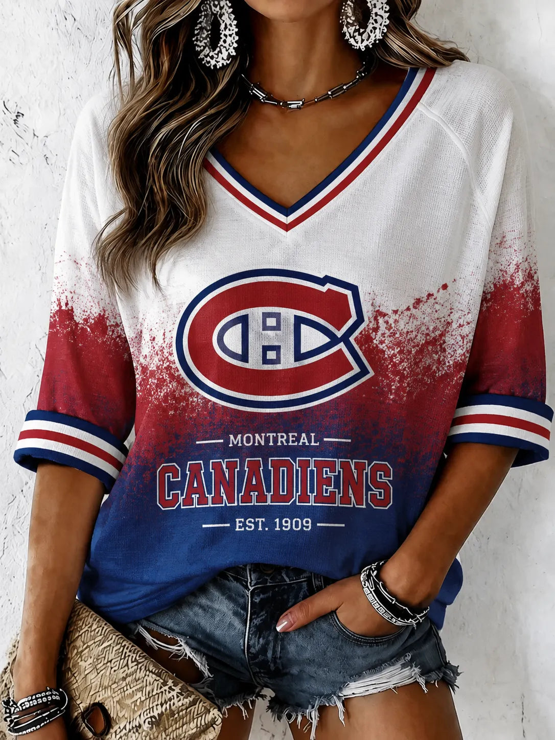 Women's Ice Hockey Print T-Shirt
