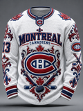 Men's Hockey Print Sweatshirt