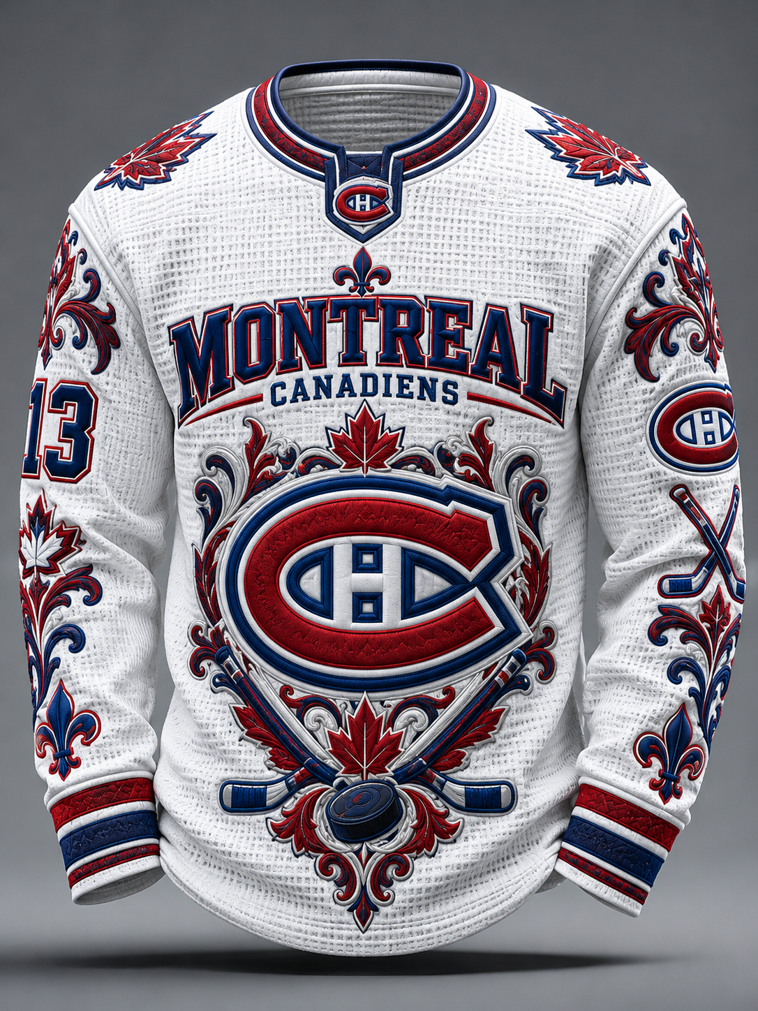 Men's Hockey Print Sweatshirt