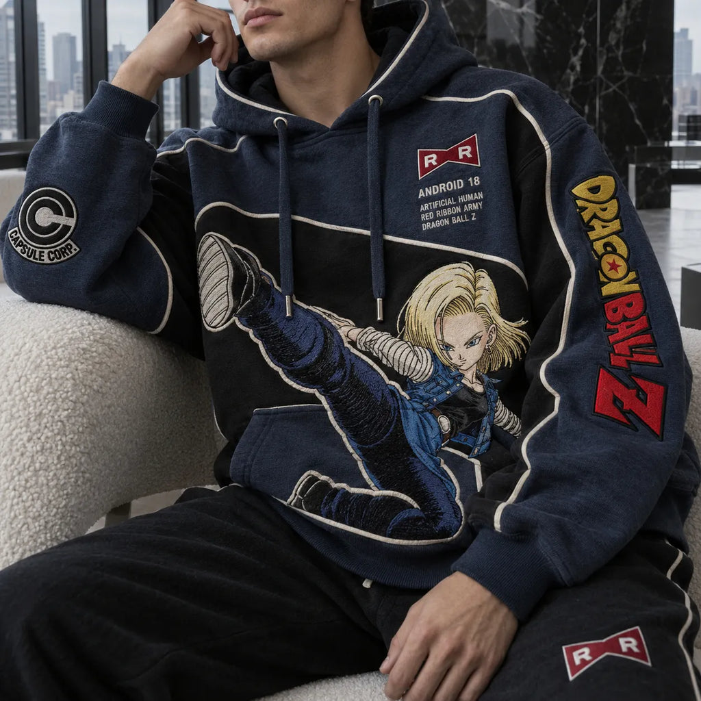Unisex Oversized Casual Anime-print Hoodie
