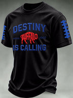 Men'S Football Print Waffle T-Shirt