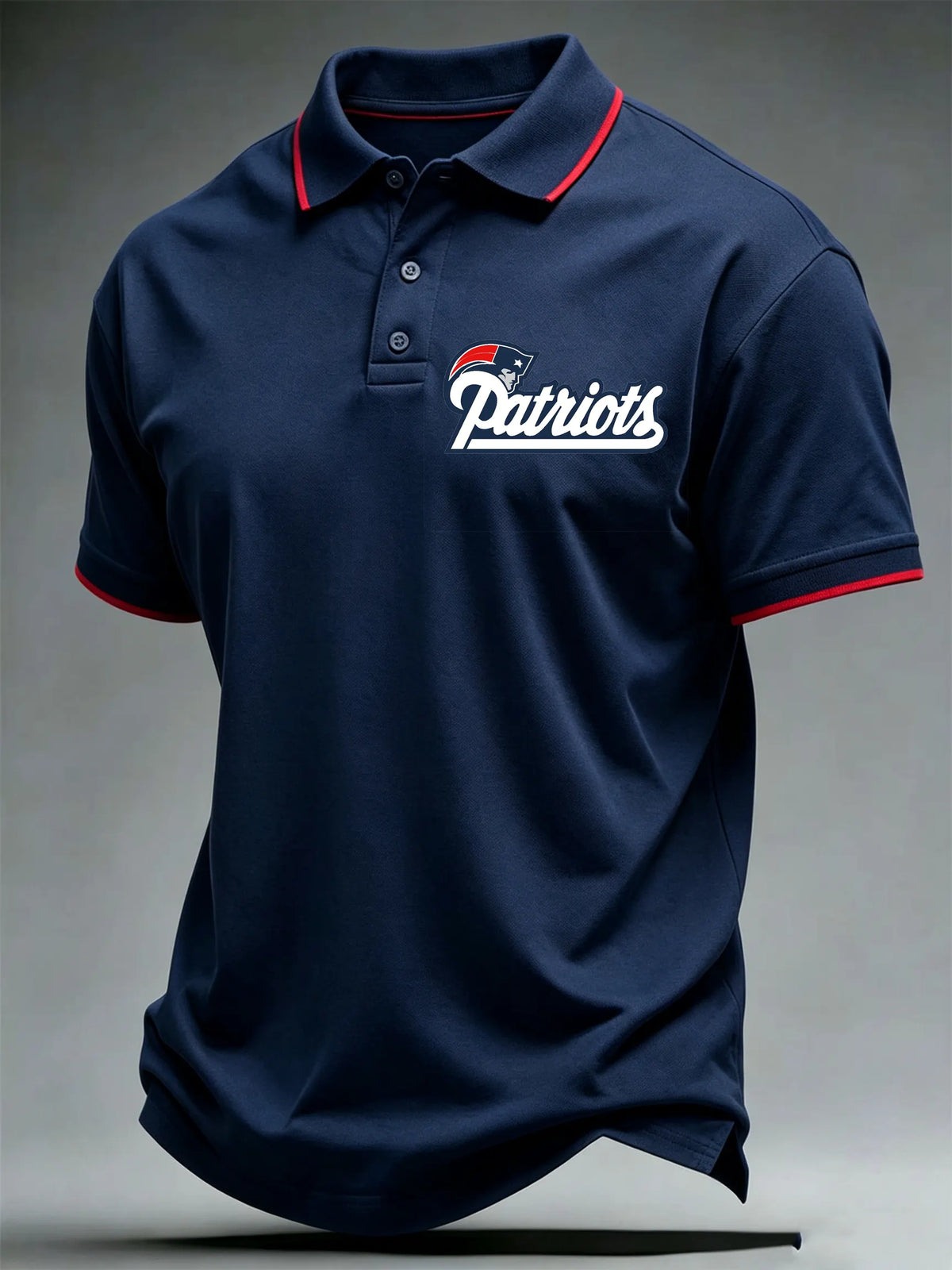 Men's Football Print Polo Shirt