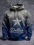 Men's Football Print Sweatershirt