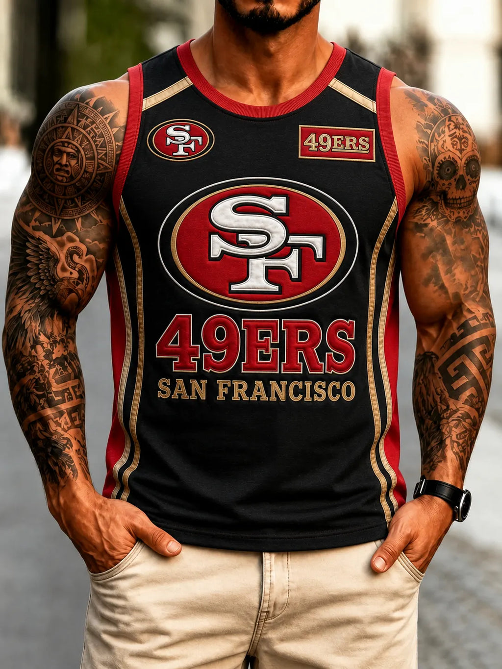 Men's Sleeveless Jersey Tank Top