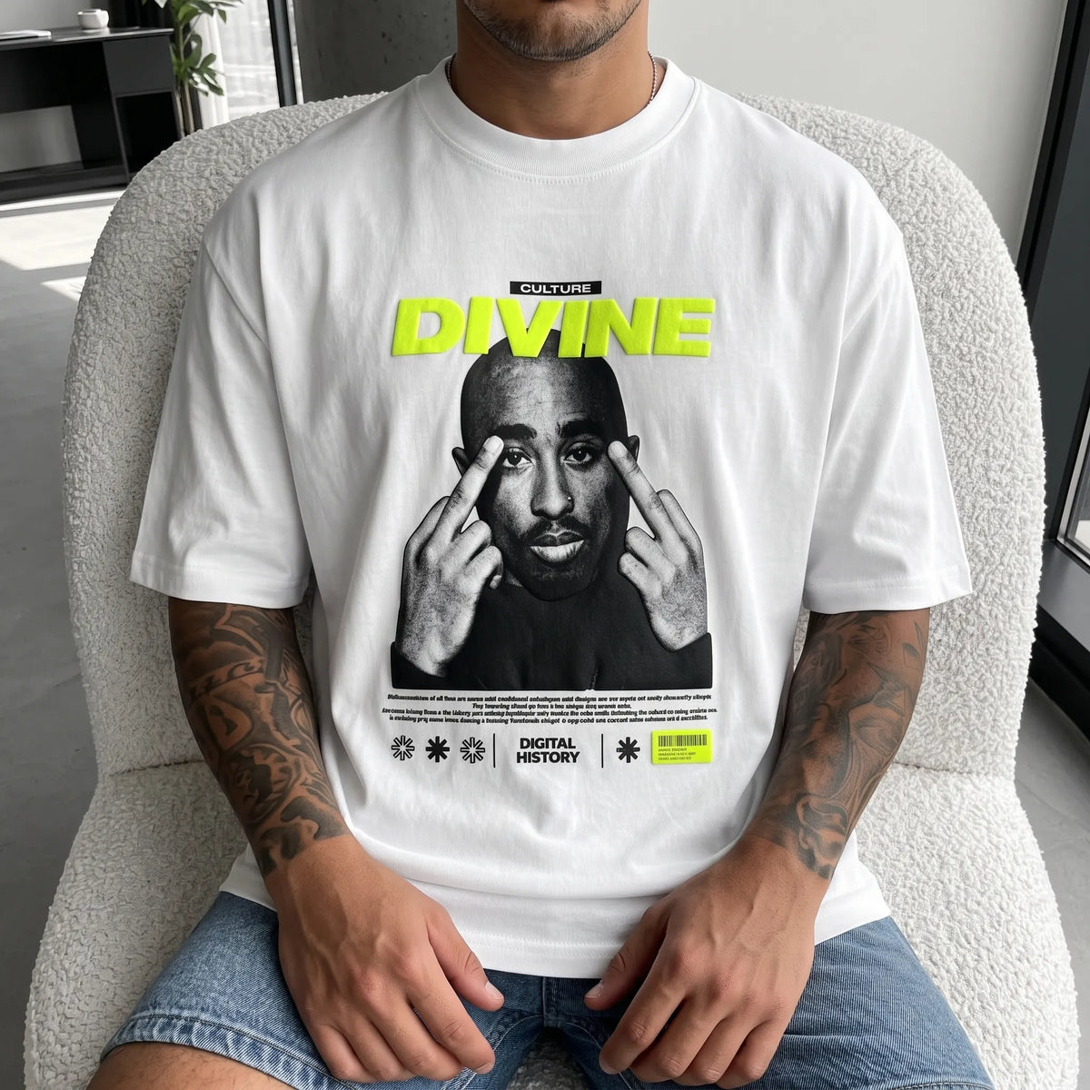 Unisex West Coast Legend Print Short-Sleeve T-Shirt