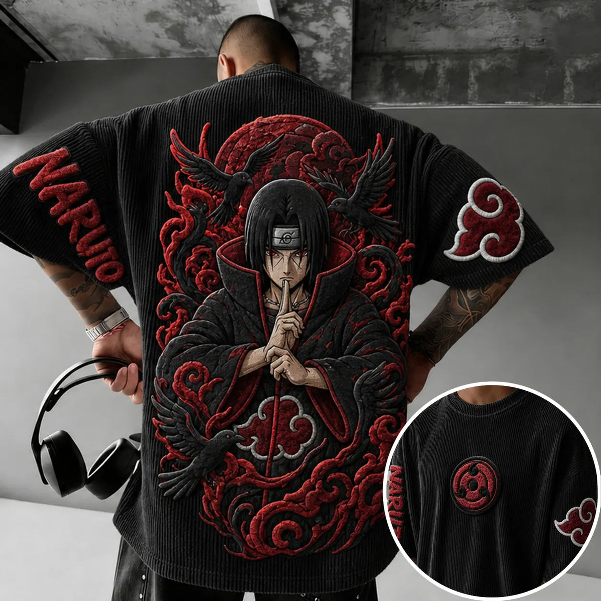 Unisex Anime-Style Retro Oversized T-Shirt