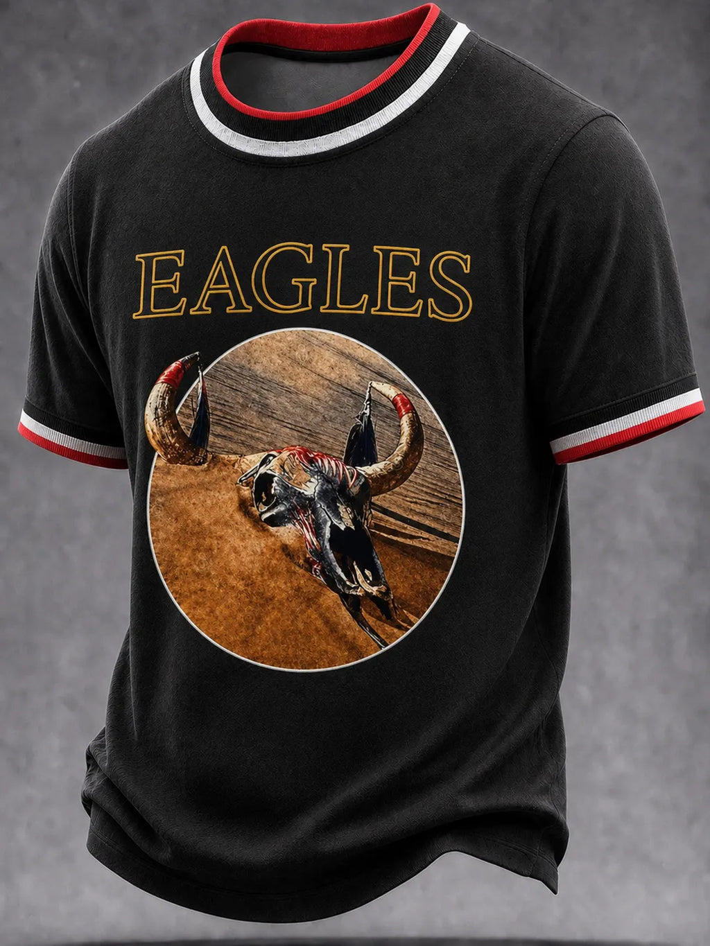 Men's Music Print T‐Shirt