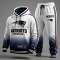 Unisex Casual Football Corduroy Fabric Print Hoodies Set