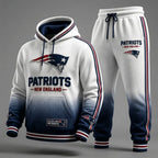 Unisex Casual Football Corduroy Fabric Print Hoodies Set