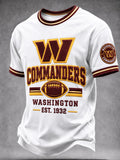 Men's Graphic Printed Football Top