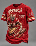 Men's Vintage Football Graphic Pocket T-Shirt