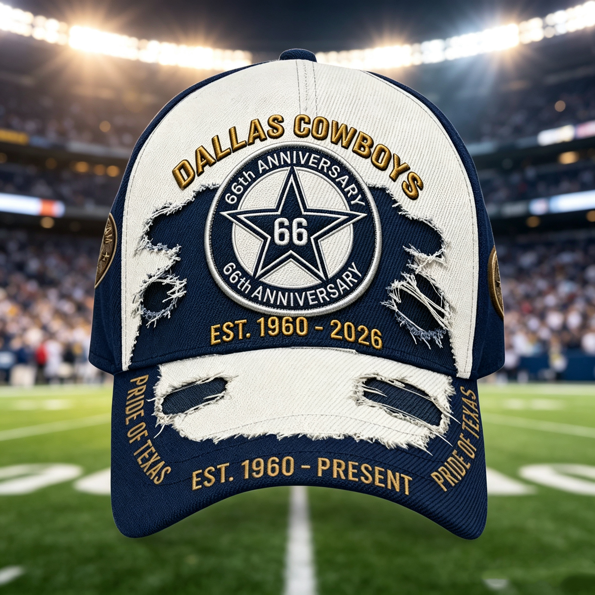 Football Print Hat