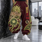 Unisex Loose-fit Casual Lantern-style Sweatpants