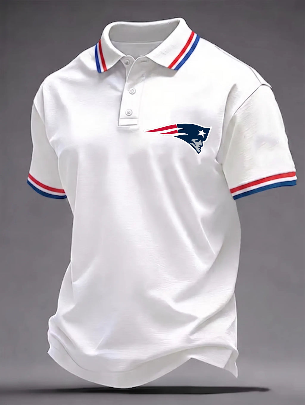 Men's Football Print Polo Shirt