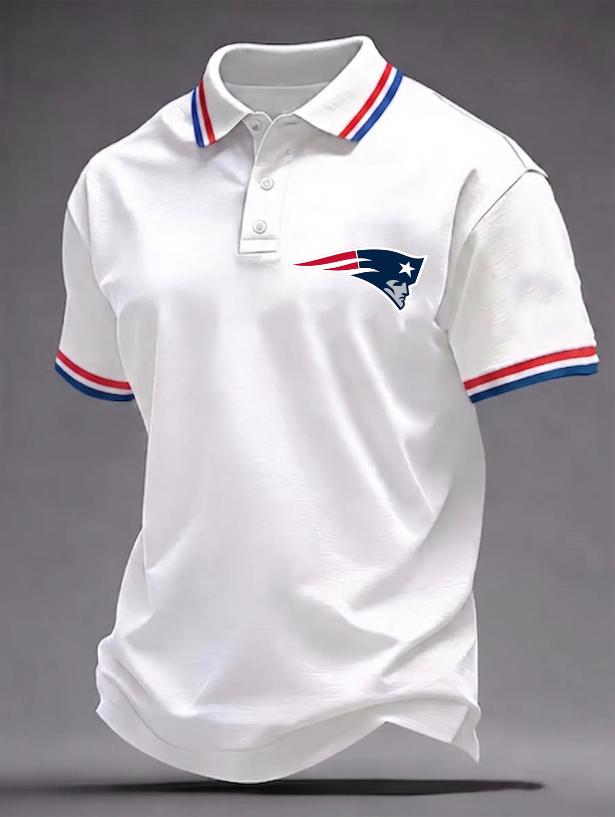 Men's Football Print Polo Shirt