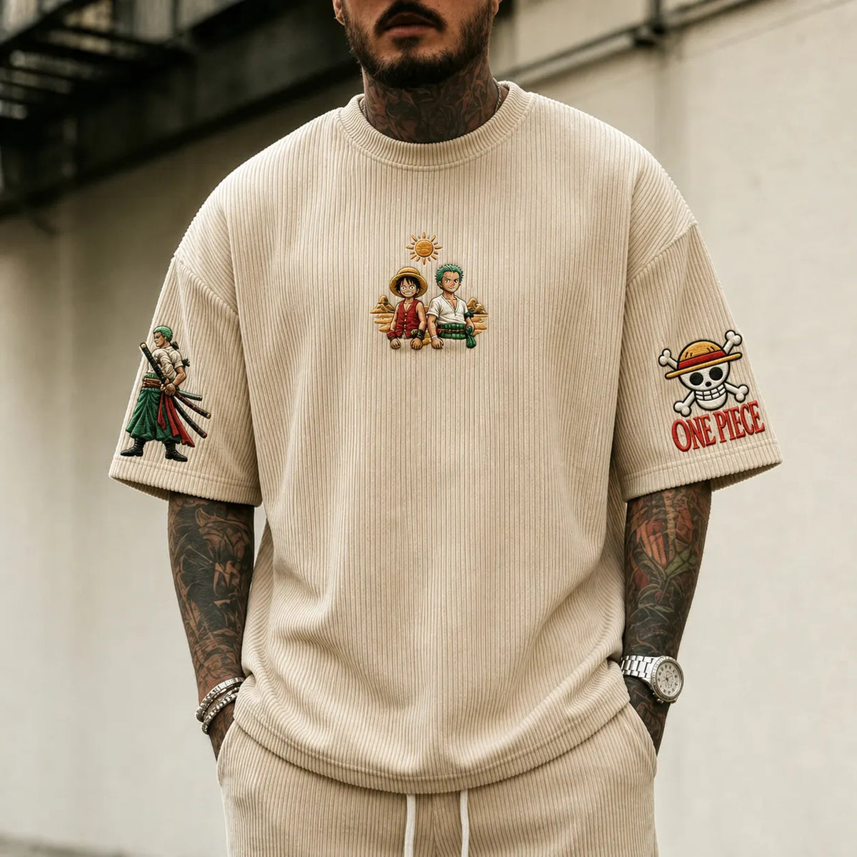 Unisex Anime-Style Retro Oversized T-Shirt