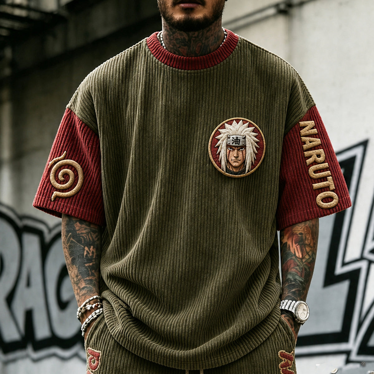Unisex Anime-Style Retro Oversized T-Shirt