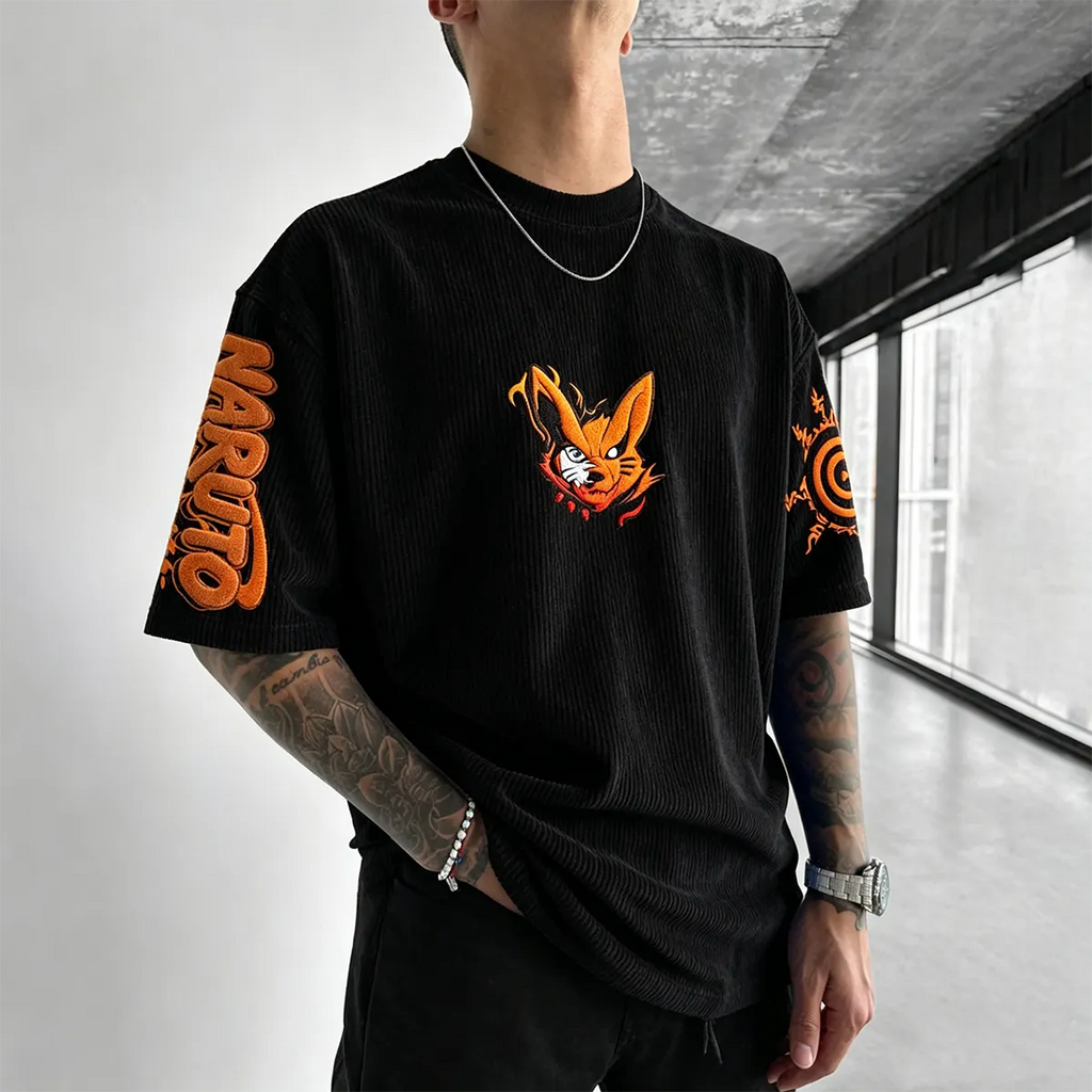 Unisex Anime-Style Retro Oversized T-Shirt