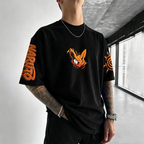 Unisex Anime-Style Retro Oversized T-Shirt
