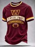 Men's Graphic Printed Football Top