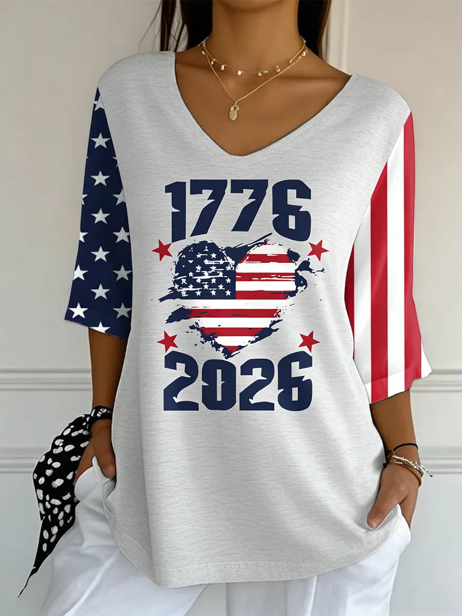 Retro 250th Anniversary Print T-Shirt