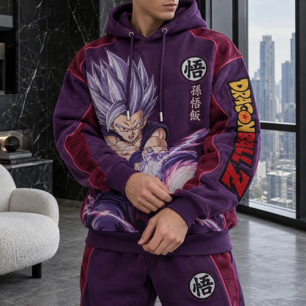 Unisex Oversized Casual Anime-print Hoodie